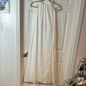 Elegant White Halter Dress NWT XS